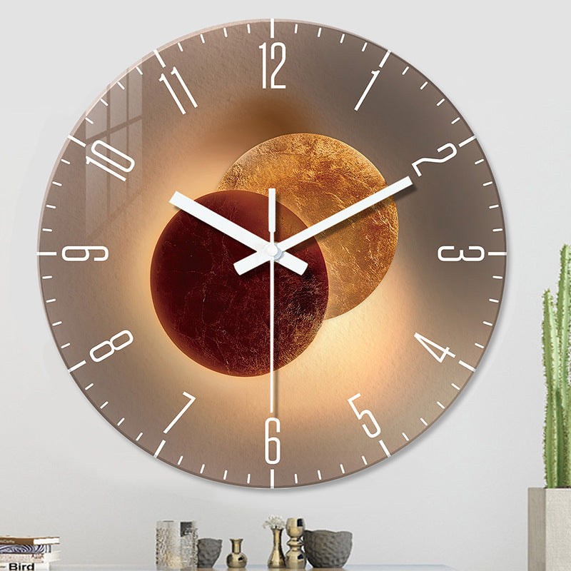 Modern Tempered Glass Wall Clock