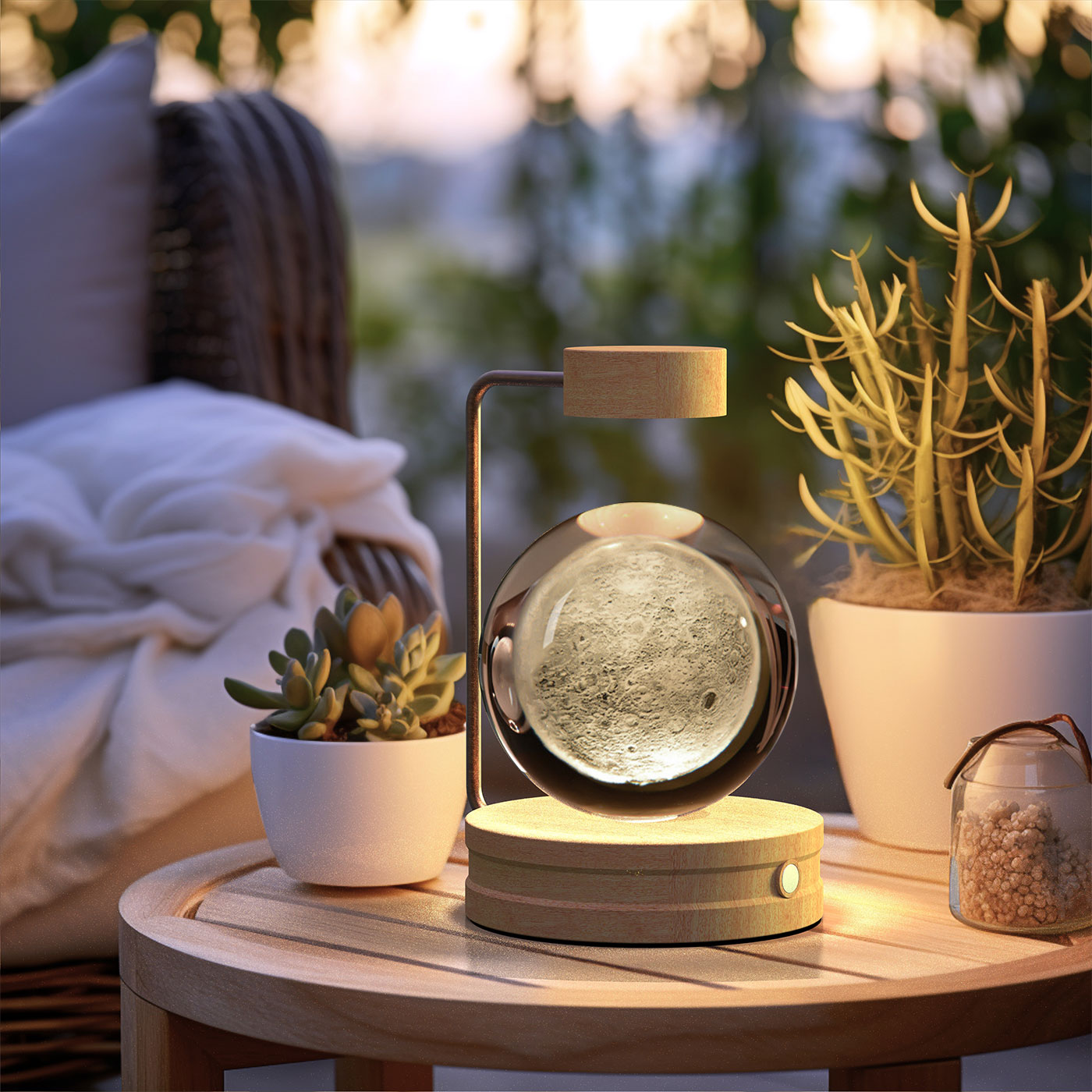Crystal Ball Dinosaur Night Light Cosmic LED Bedside Lamp
