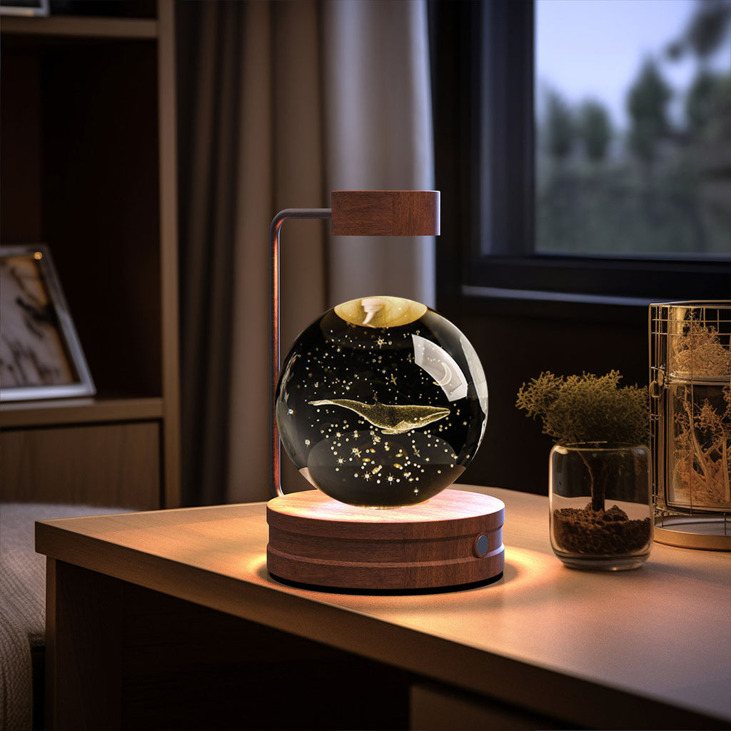 Crystal Ball Dinosaur Night Light Cosmic LED Bedside Lamp