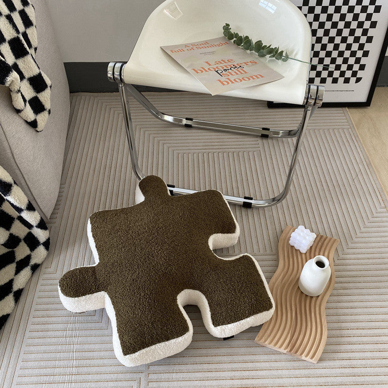 reative Puzzle Shape Throw Pillow Cushion