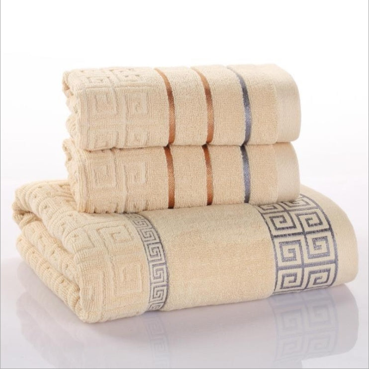 Soft Cotton 3-Piece Towel Set