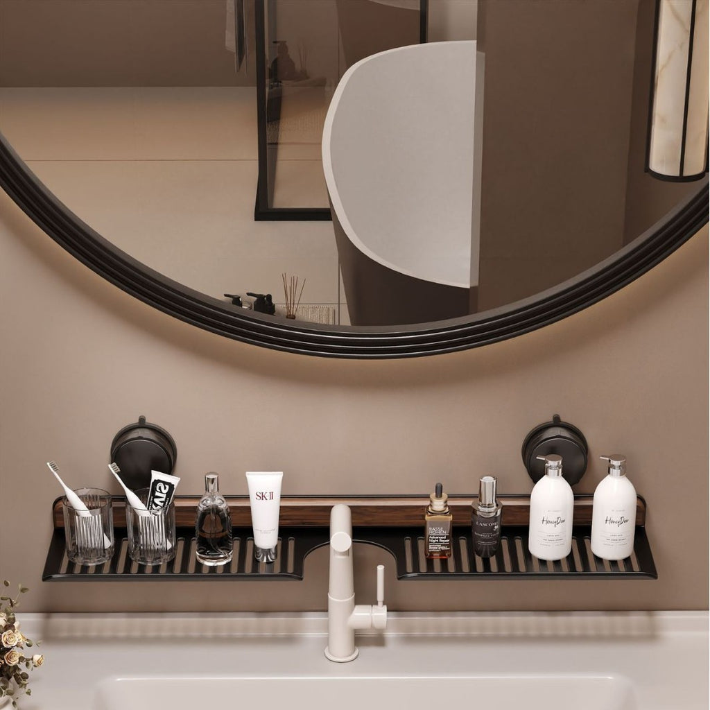 Drill-Free Wall-Mounted Bathroom Rack