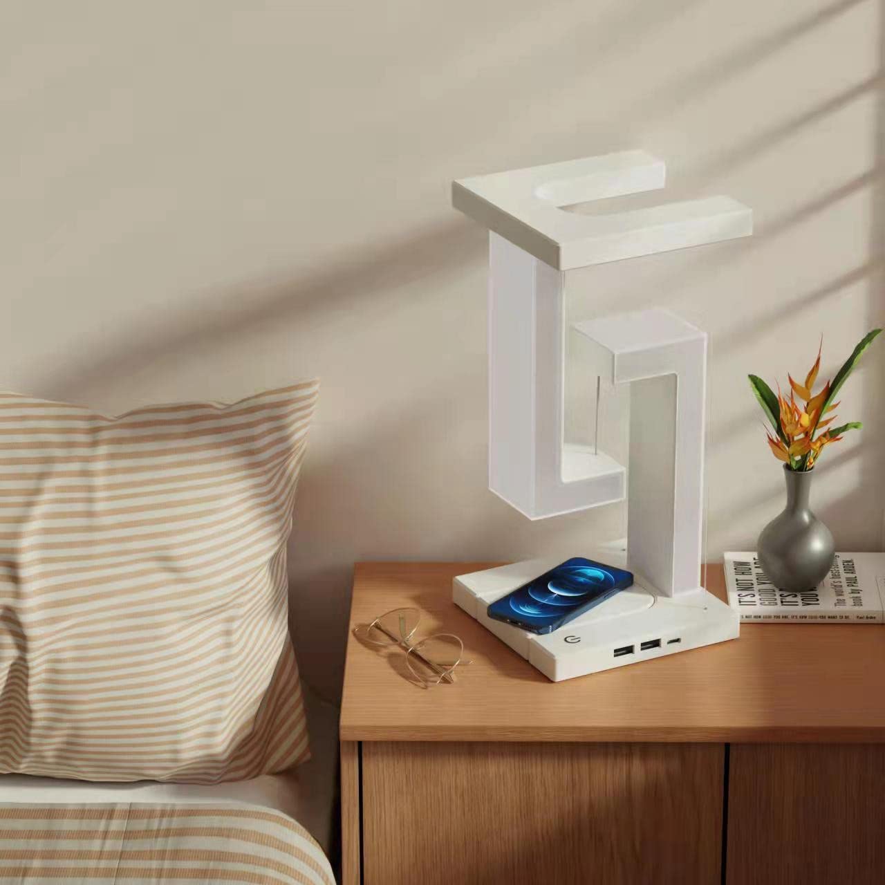 Floating Balance Lamp with Wireless Phone Charger