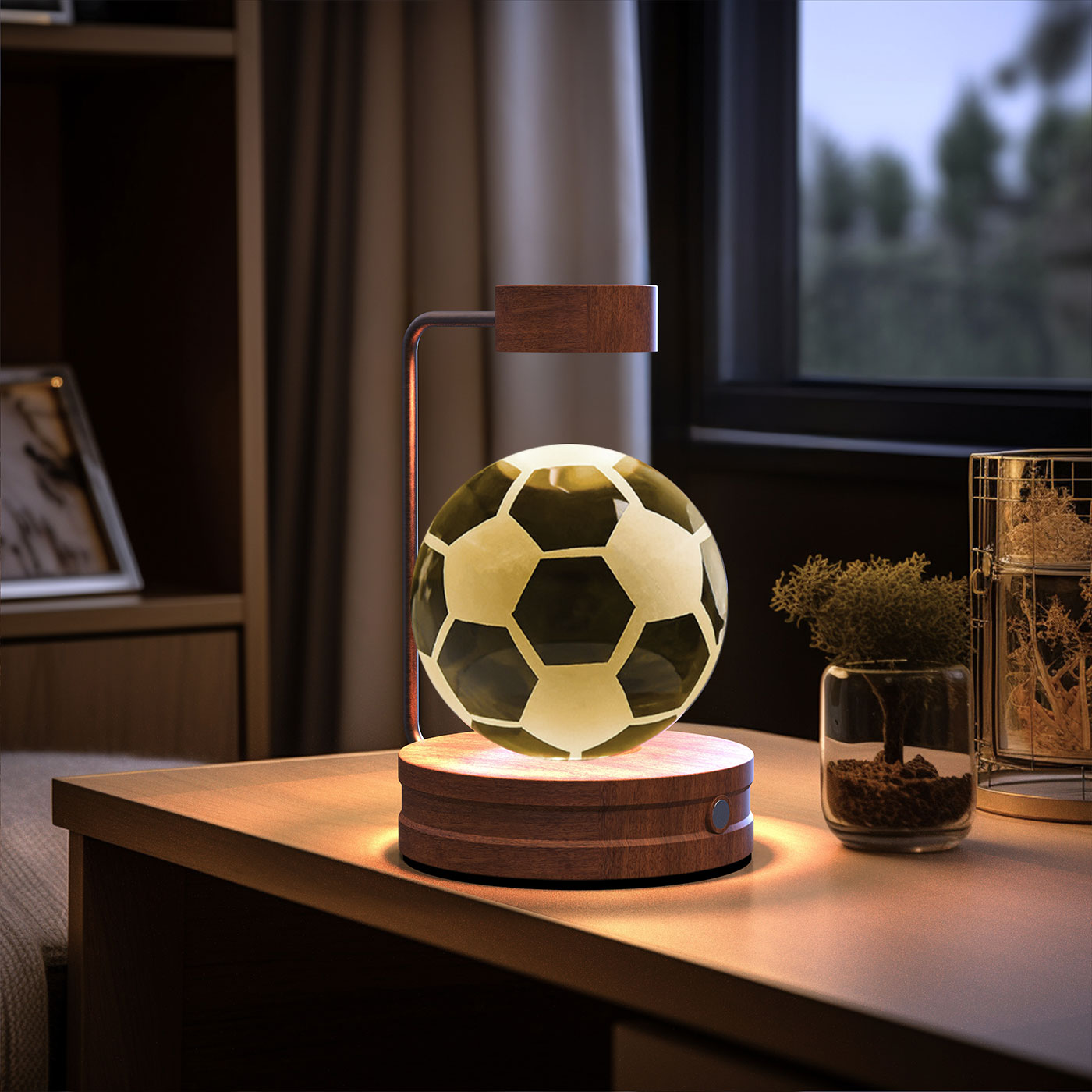 Crystal Ball Dinosaur Night Light Cosmic LED Bedside Lamp