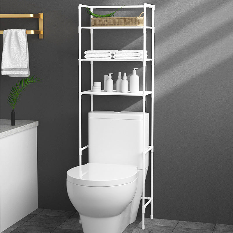 Floor-standing Toilet Storage Rack For The Bathroom No-drill Bathroom Shelf Bucket Holder