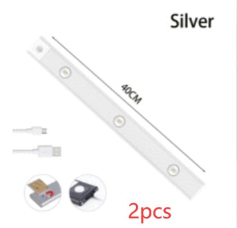 Wireless Motion Sensor LED Cabinet Light – Rechargeable USB Under-Cabinet Lighting