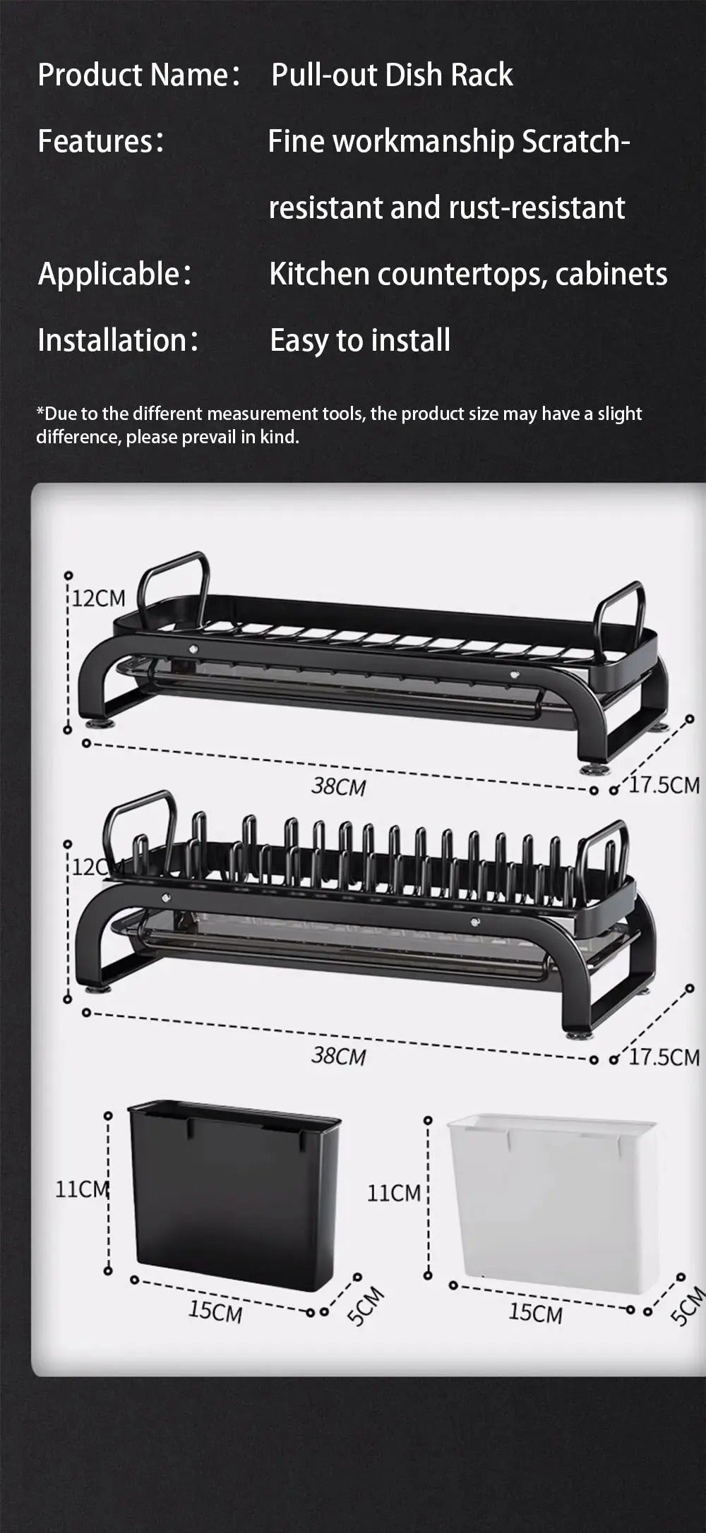 Multi-functional Kitchen Storage Rack Dish Draining Rack