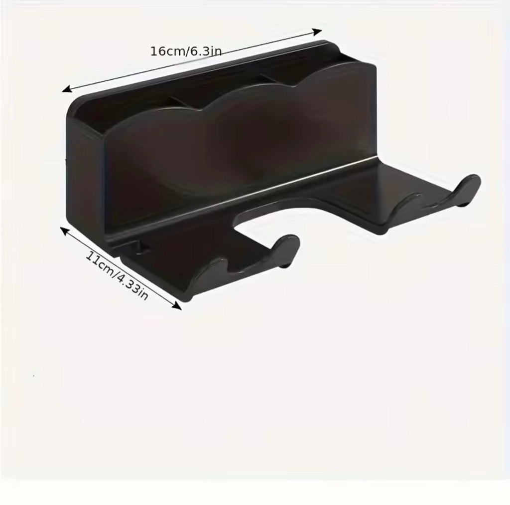 Wall-Mounted Hair Dryer Holder – No Drill Bathroom Storage Rack