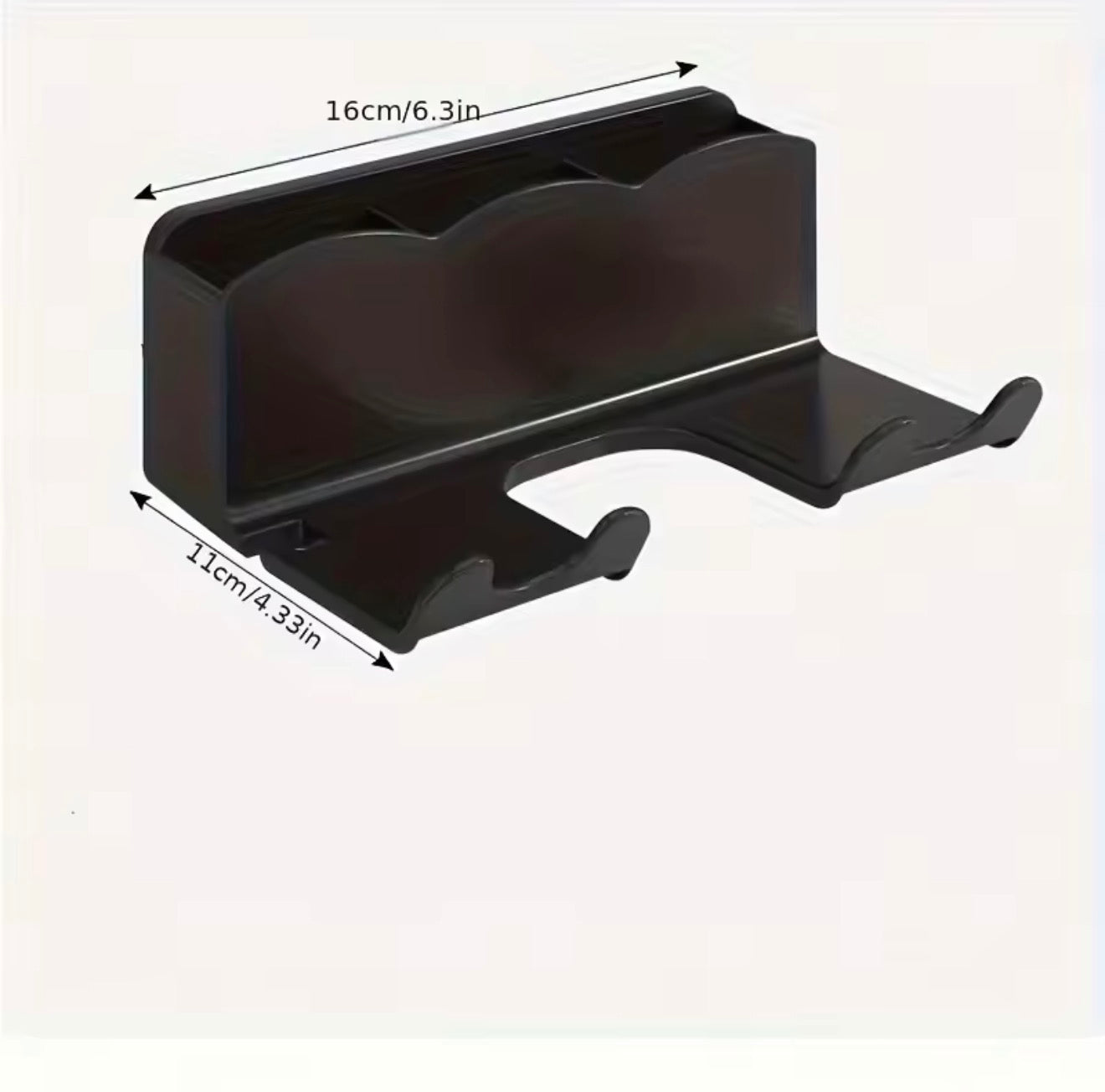 Wall-Mounted Hair Dryer Holder – No Drill Bathroom Storage Rack