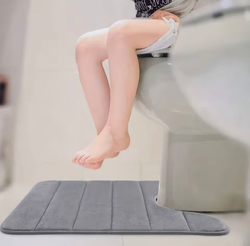 U-Shaped Memory Foam Toilet Mat