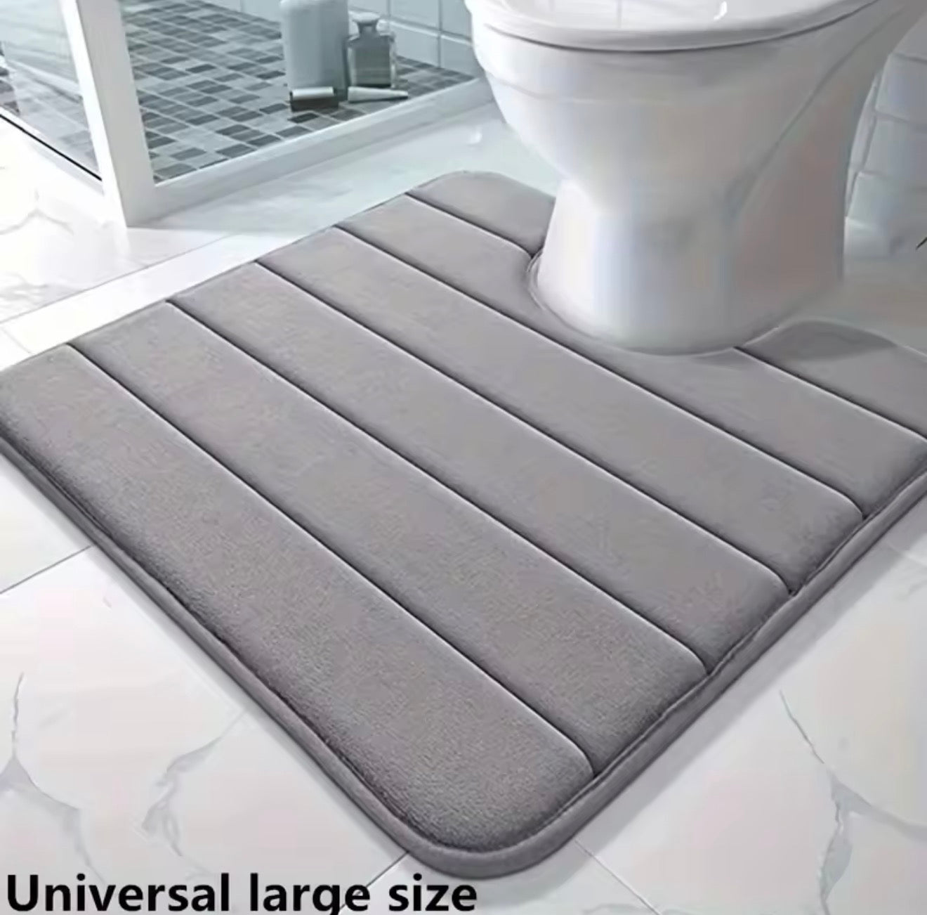 U-Shaped Memory Foam Toilet Mat