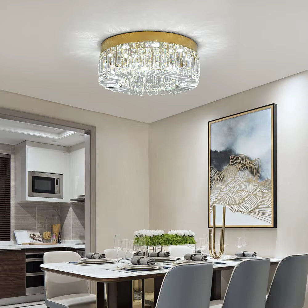 Crystal Ceiling Lamp Living Room Gold Luxury Modern Chandeliers Decoration Led Ceiling Lights Lighting Fixture Diameter 40 50cm