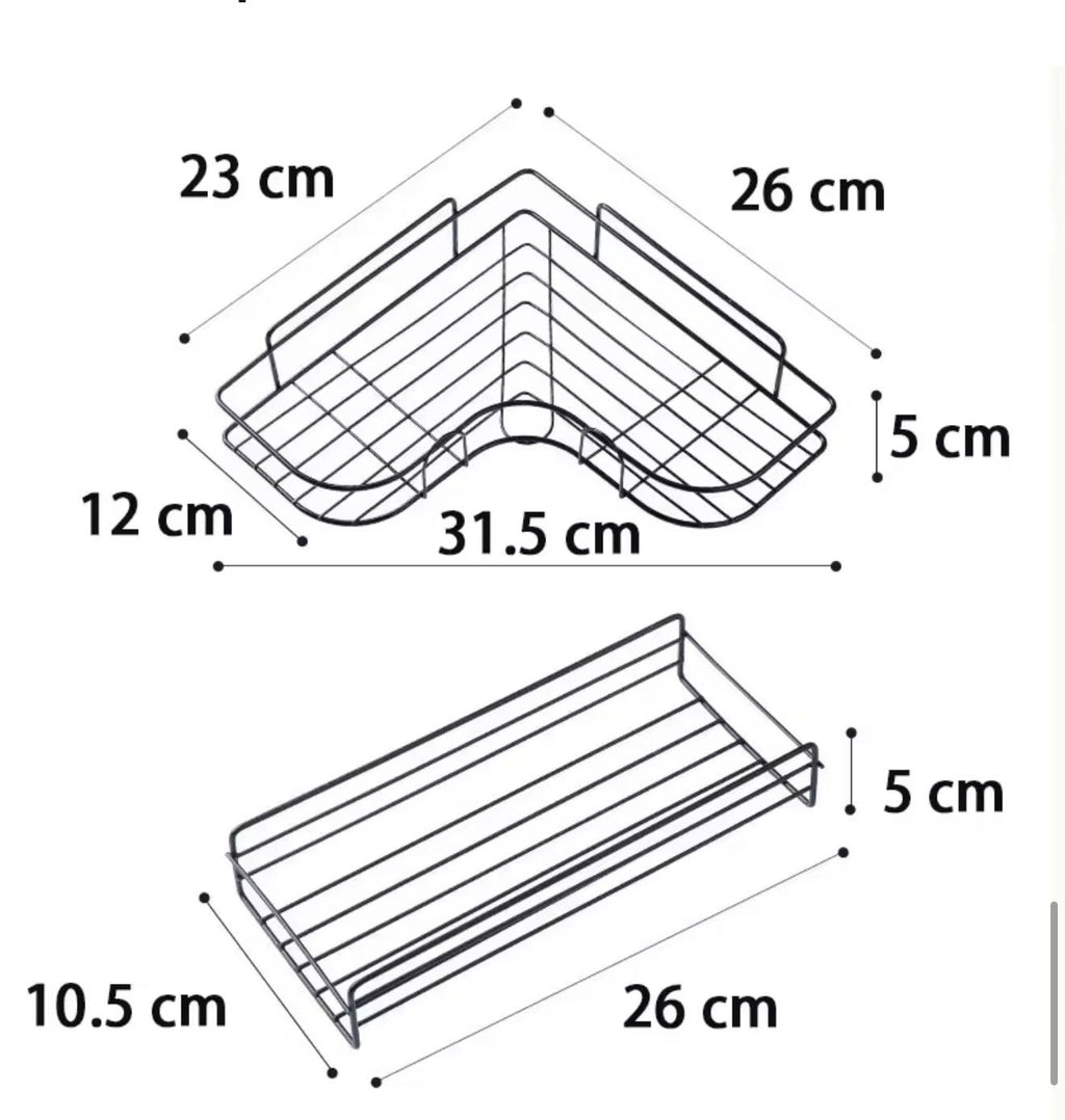 Wall-Mounted Metal Storage Organizer