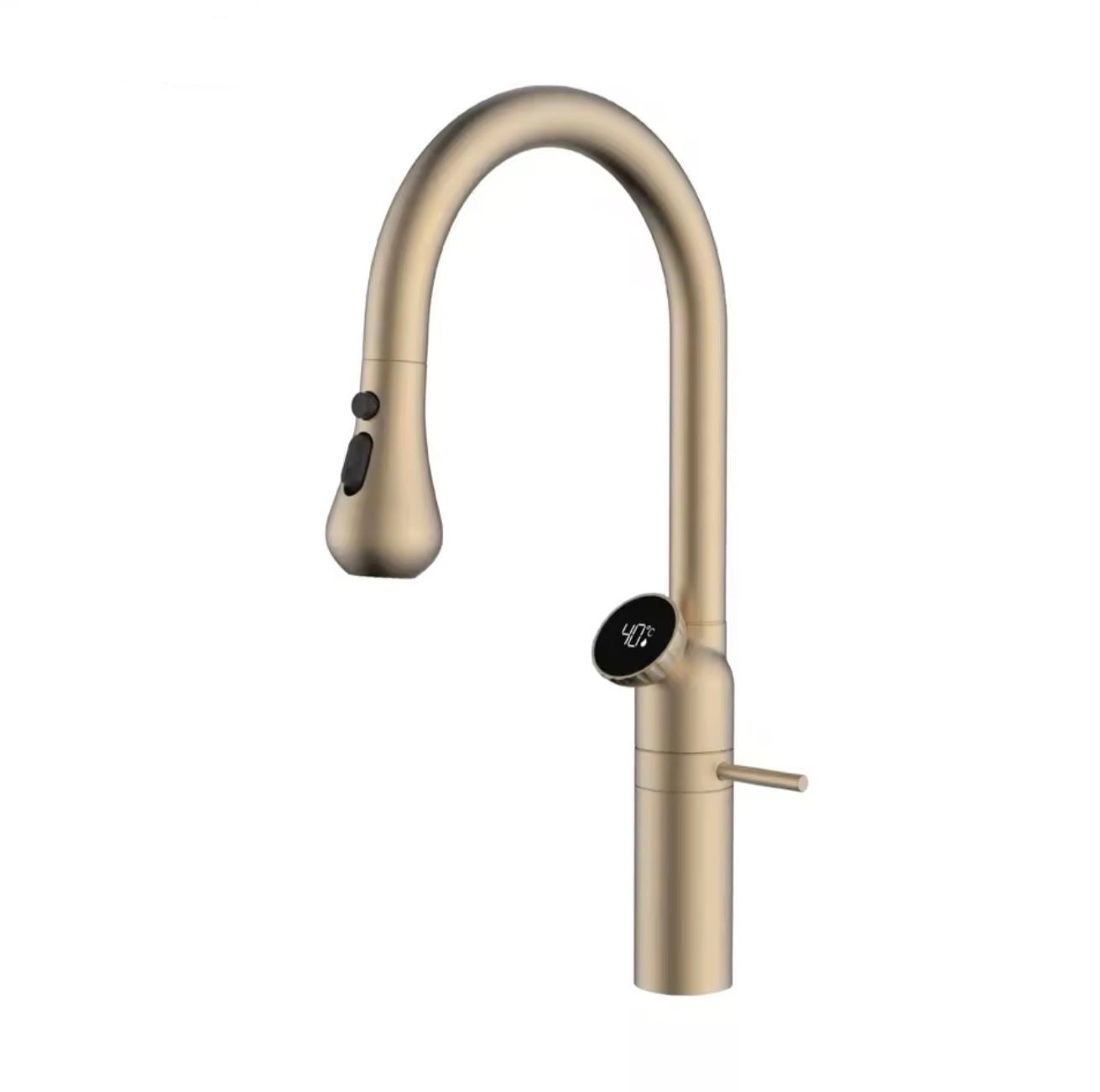 Pull-Down Kitchen Faucet – Modern Brass Mixer Tap with 3 Spray Modes