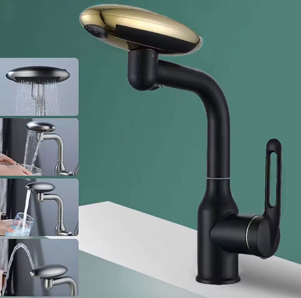 Modern Single Handle Basin Faucet – Hot & Cold Water