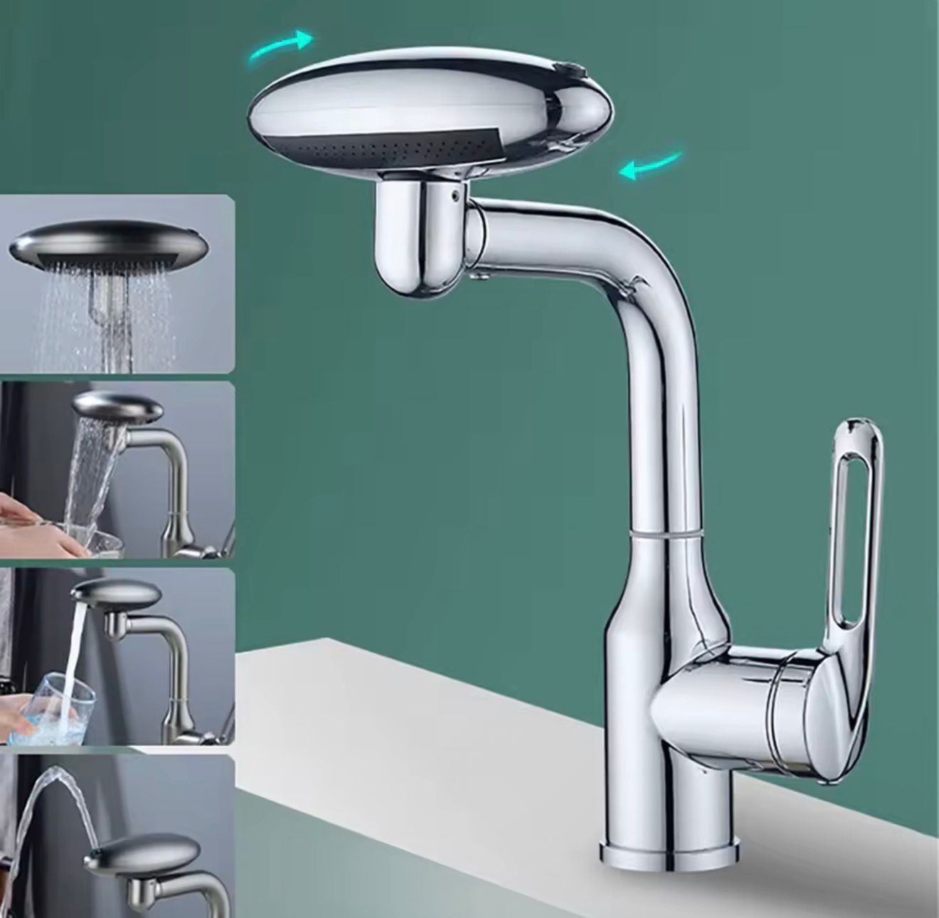 Modern Single Handle Basin Faucet – Hot & Cold Water