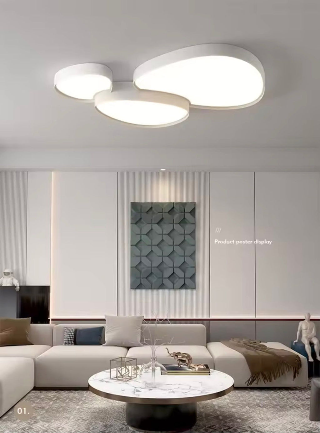 Modern Crystal Circle LED Ceiling Lamp Chandelier