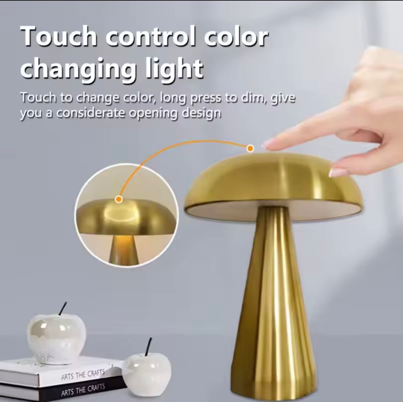 Retro Mushroom LED Table Lamp