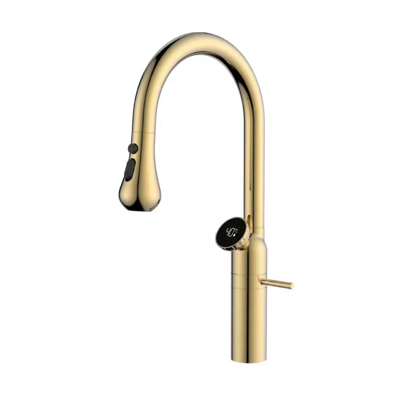 Pull-Down Kitchen Faucet – Modern Brass Mixer Tap with 3 Spray Modes