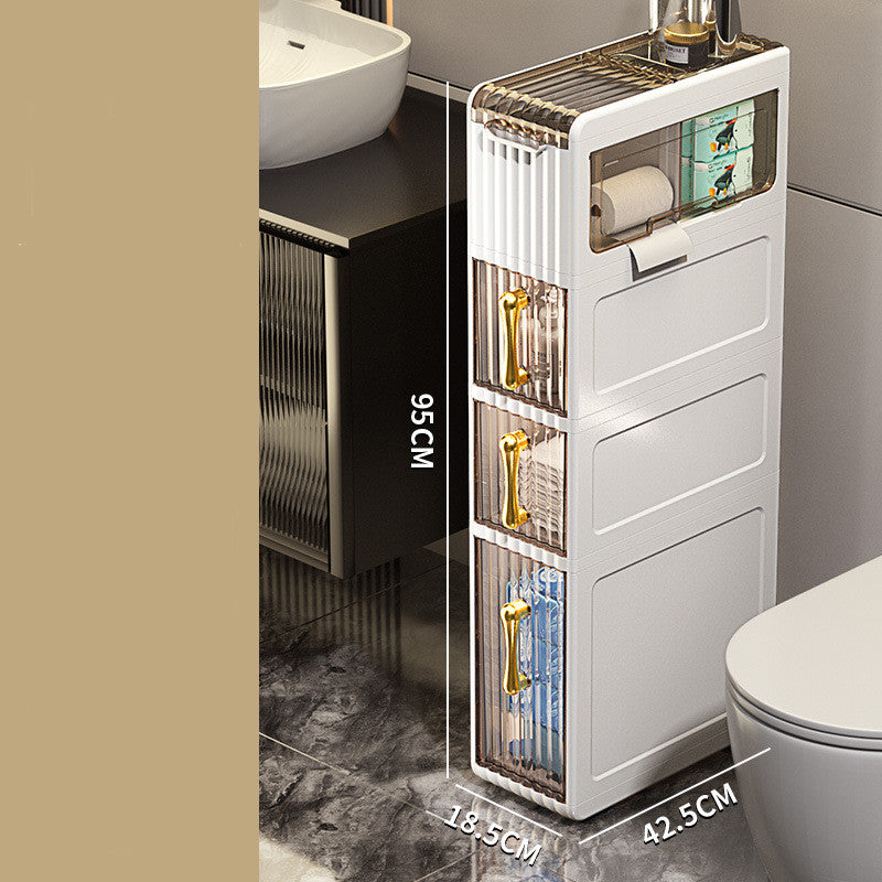 Light Luxury Bathroom Cabinet Storage Rack
