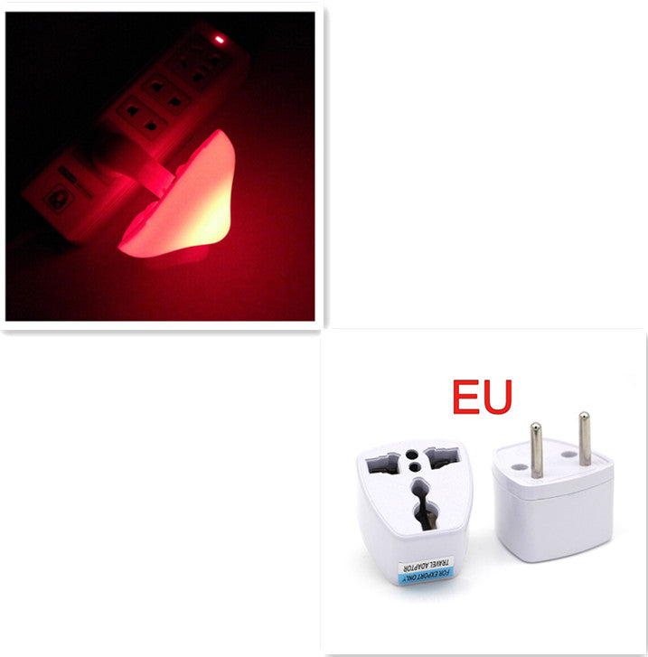 LED Mushroom Night Light – Auto Sensor Plug-in Wall Lamp for Bedroom & Hallway