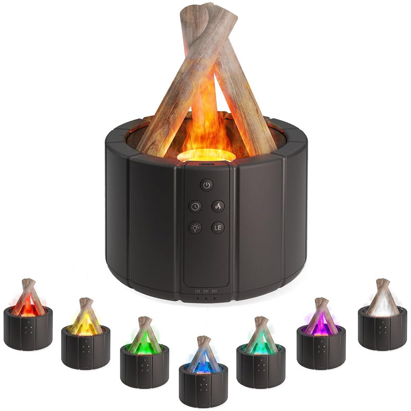 Flame Effect Aroma Diffuser – LED Humidifier for Home & Office