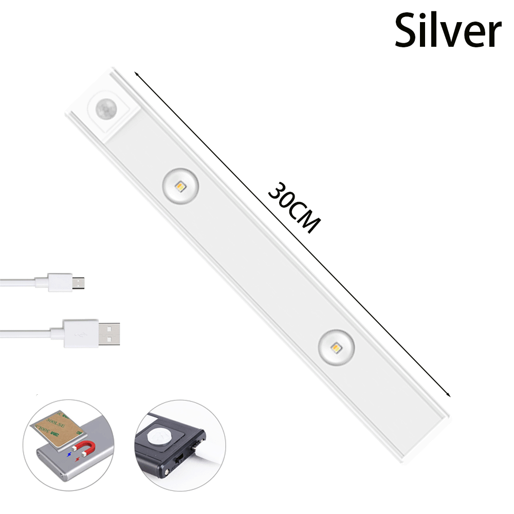 Wireless Motion Sensor LED Cabinet Light – Rechargeable USB Under-Cabinet Lighting