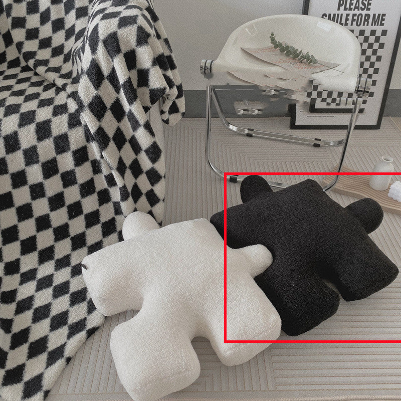 reative Puzzle Shape Throw Pillow Cushion