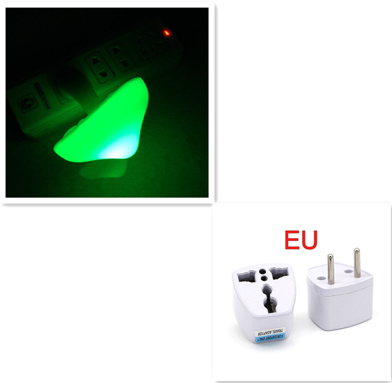 LED Mushroom Night Light – Auto Sensor Plug-in Wall Lamp for Bedroom & Hallway