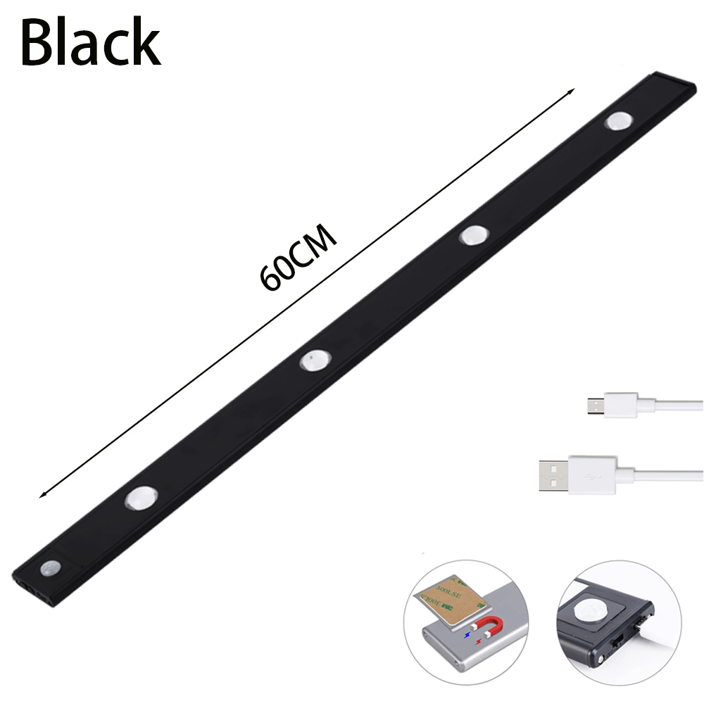 Wireless Motion Sensor LED Cabinet Light – Rechargeable USB Under-Cabinet Lighting