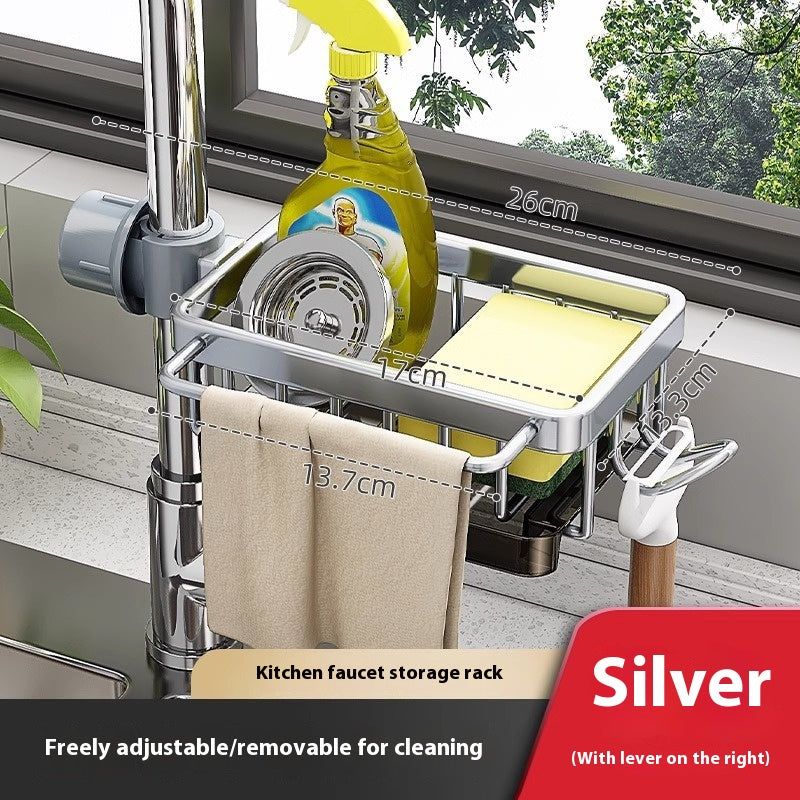 Kitchen Sink Storage Rack – Faucet Hanging Drain Basket