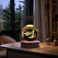 Crystal Ball Dinosaur Night Light Cosmic LED Bedside Lamp