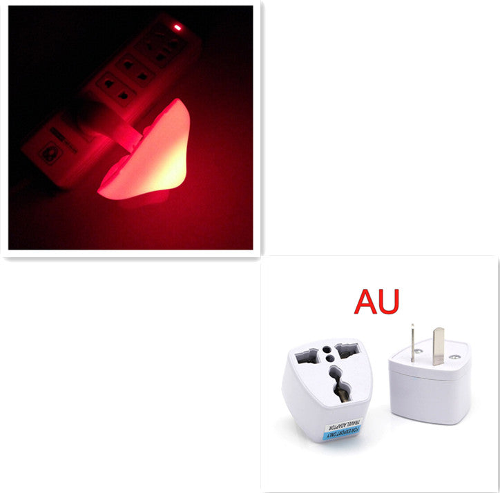 LED Mushroom Night Light – Auto Sensor Plug-in Wall Lamp for Bedroom & Hallway
