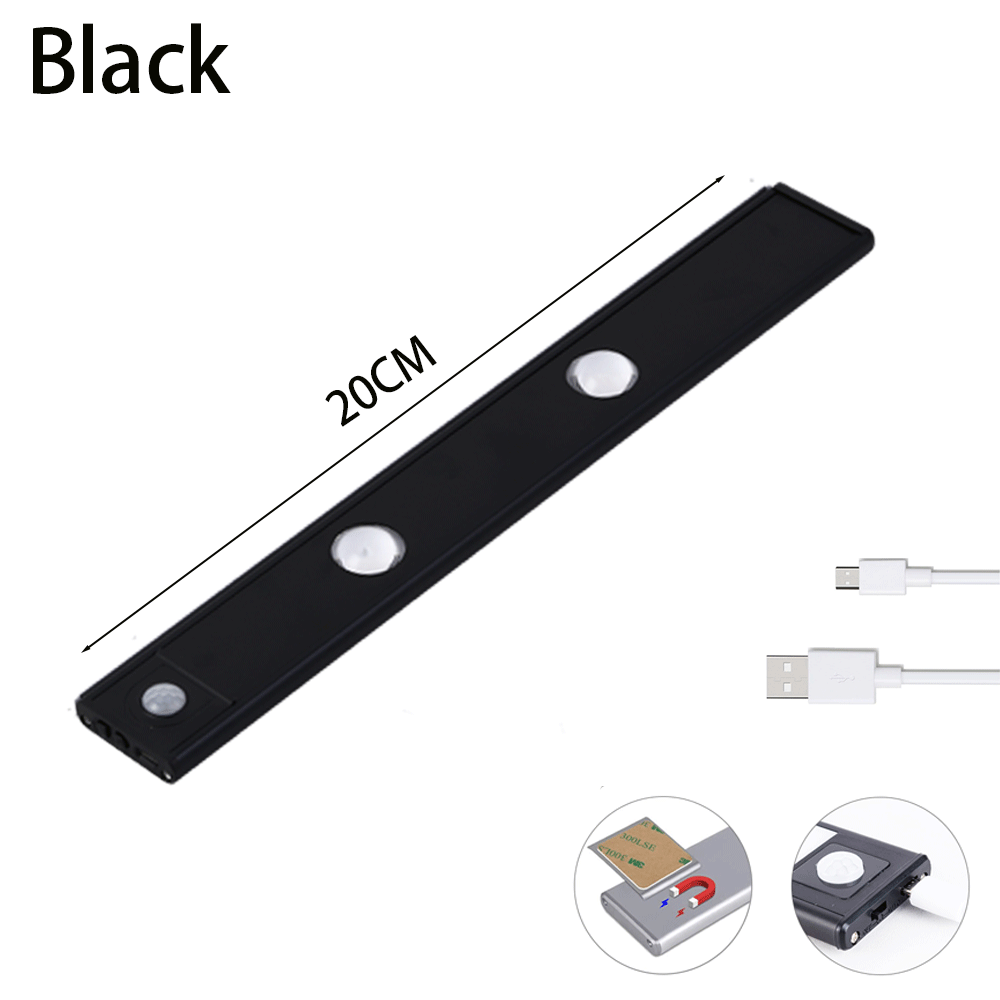 Wireless Motion Sensor LED Cabinet Light – Rechargeable USB Under-Cabinet Lighting