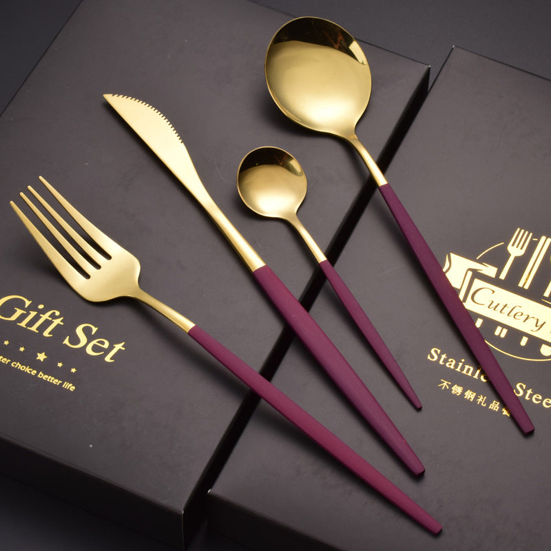 Minimalist Stainless Steel Tableware