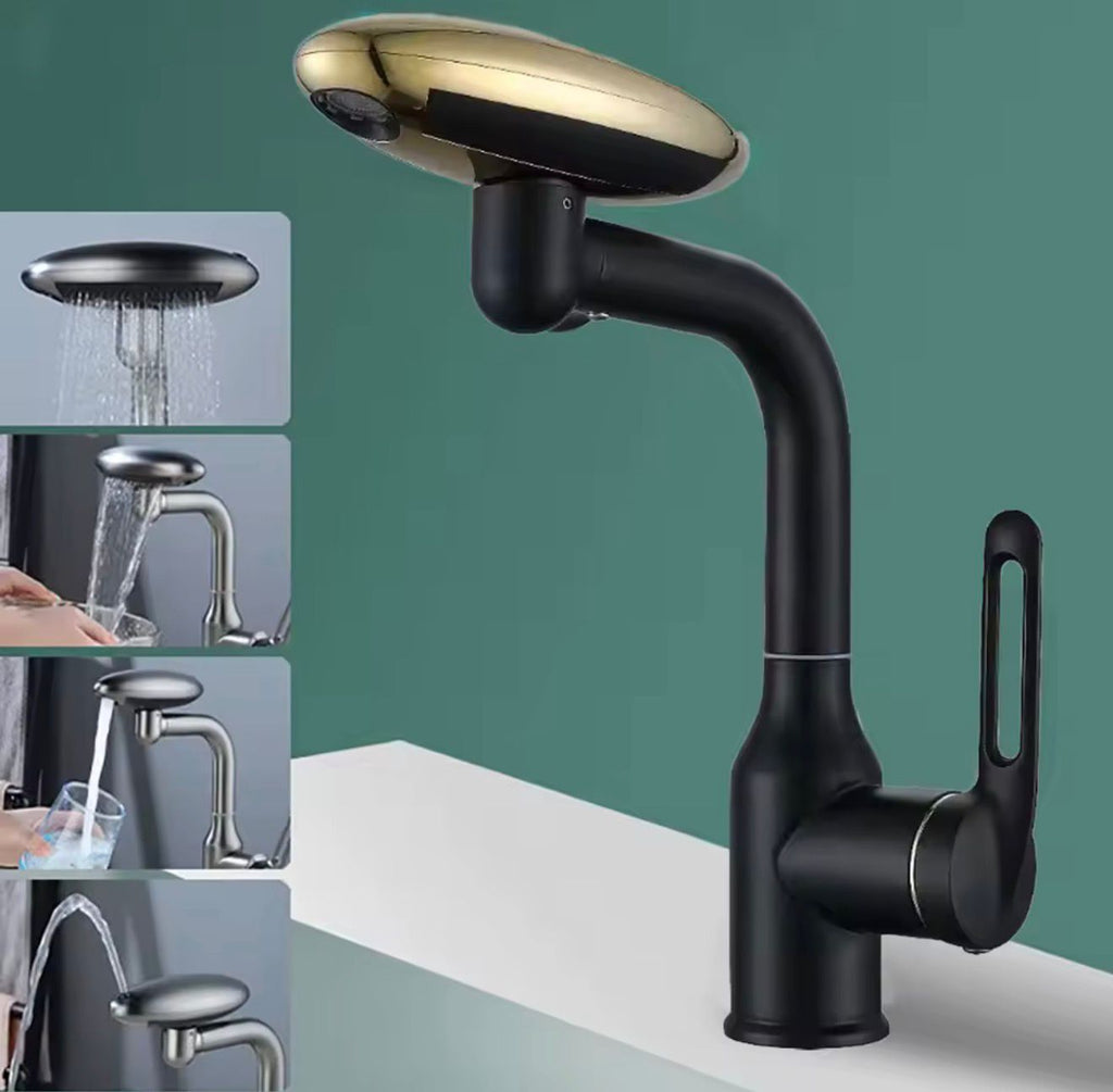 Modern Single Handle Basin Faucet – Hot & Cold Water