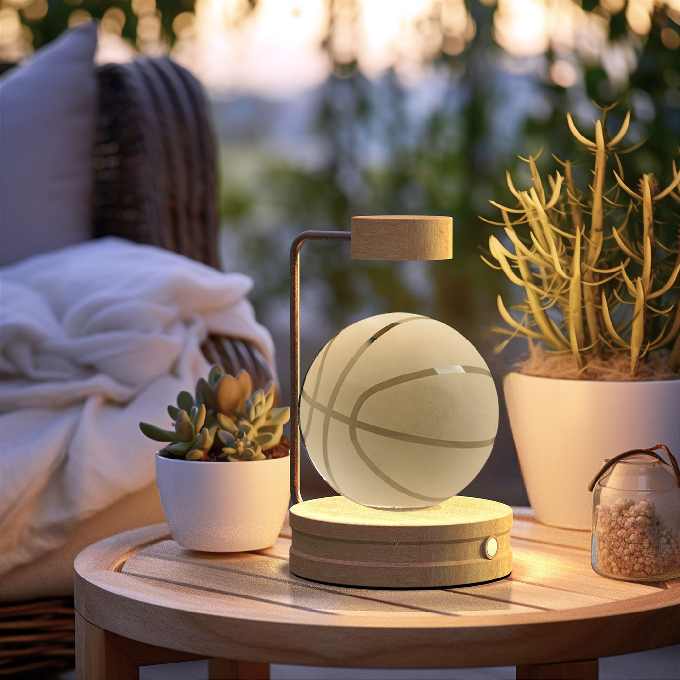 Crystal Ball Dinosaur Night Light Cosmic LED Bedside Lamp