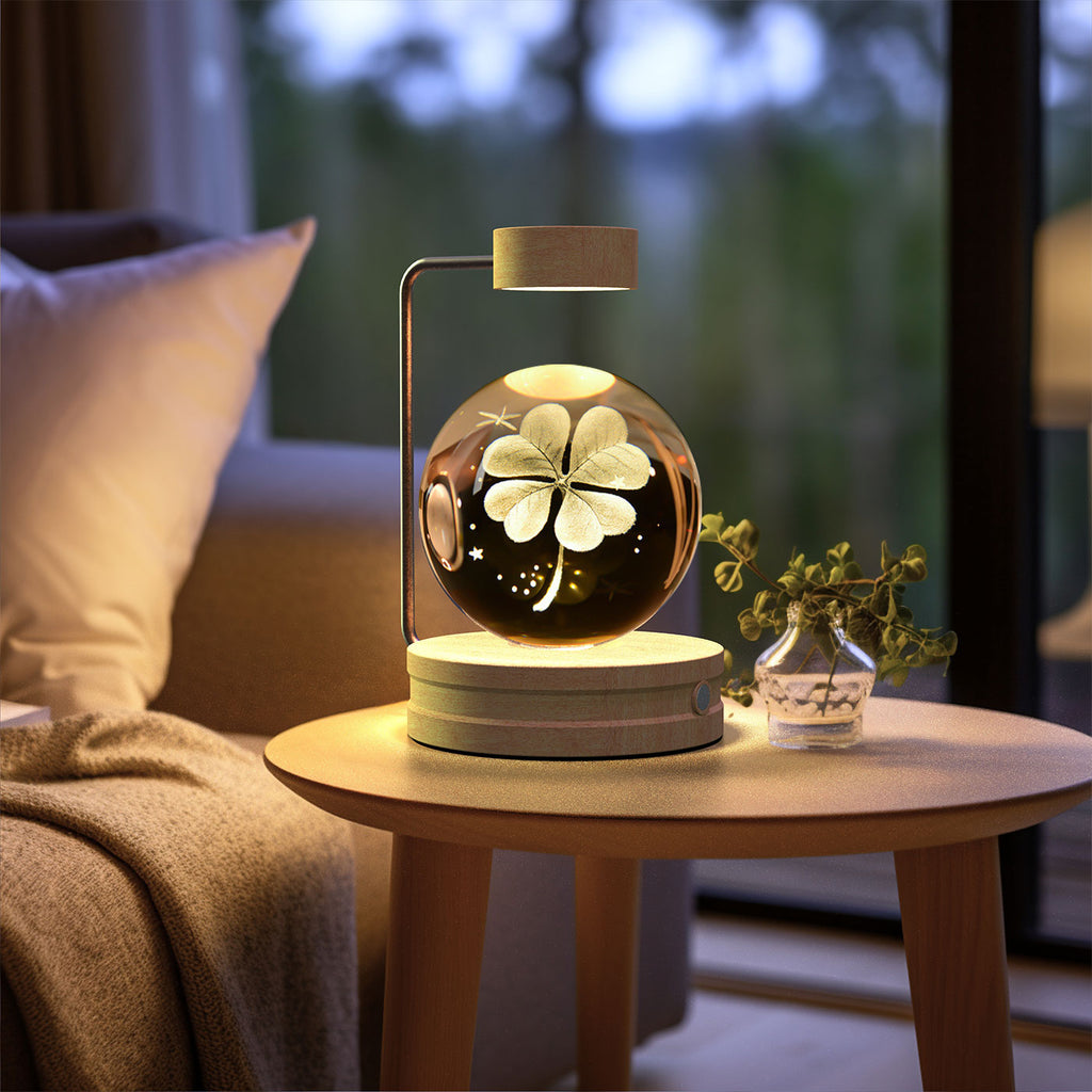 Crystal Ball Dinosaur Night Light Cosmic LED Bedside Lamp