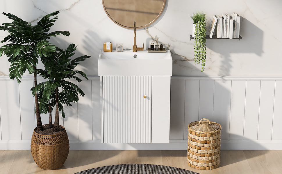 Modern Floating Bathroom Vanity Set