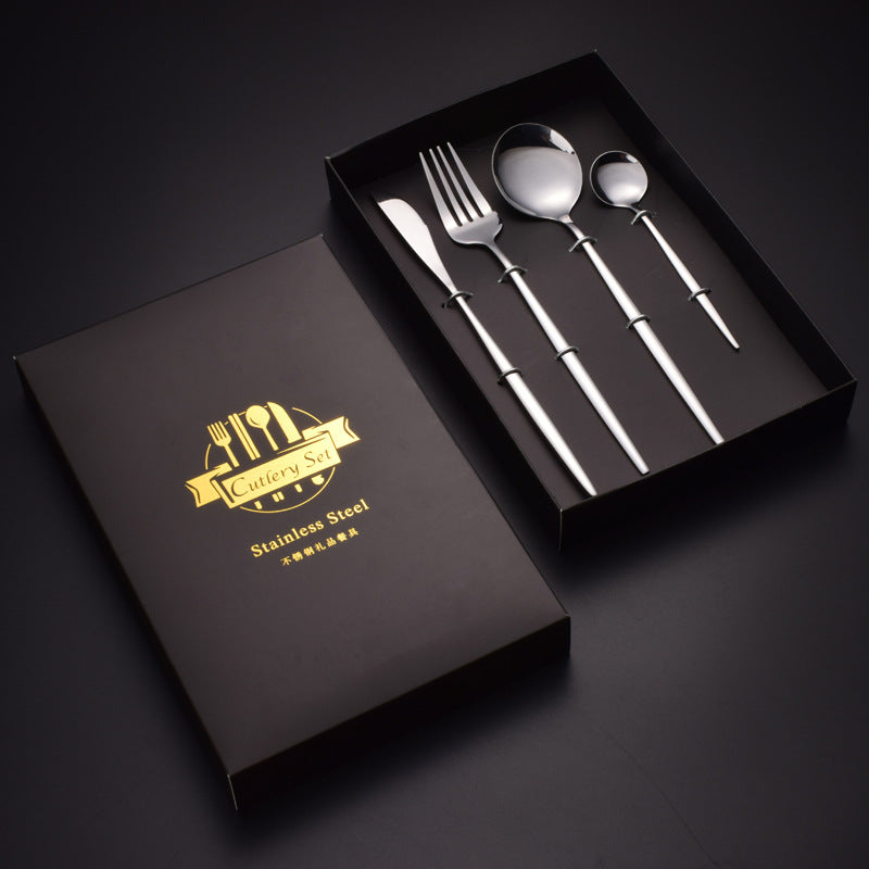 Minimalist Stainless Steel Tableware