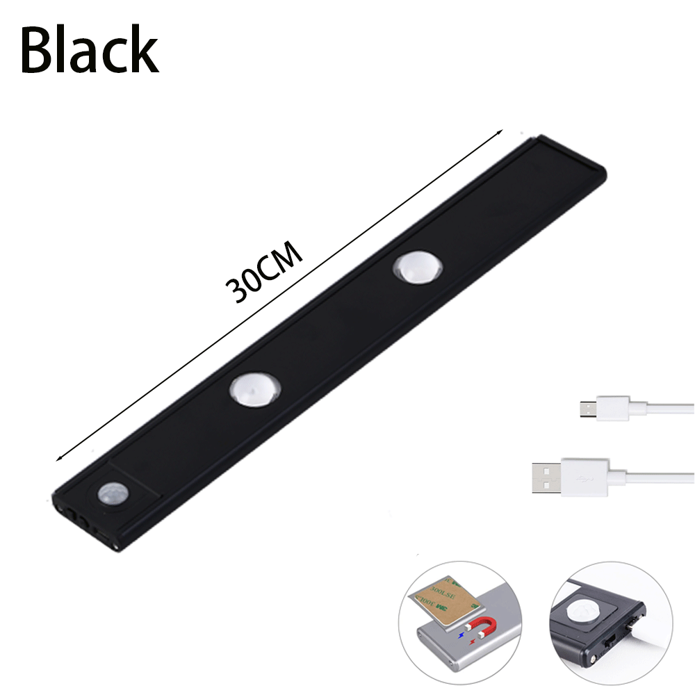 Wireless Motion Sensor LED Cabinet Light – Rechargeable USB Under-Cabinet Lighting
