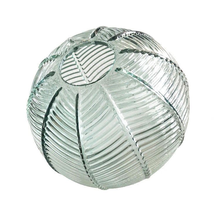 Green Tree Leaf Pattern Glass Chandelier Dining Room Light