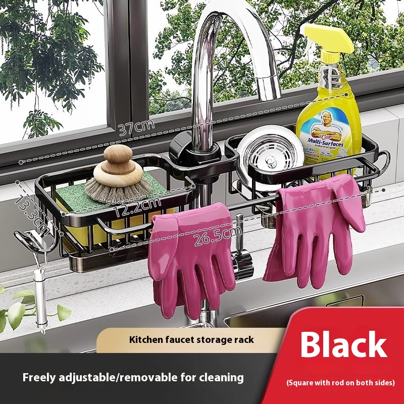 Kitchen Sink Storage Rack – Faucet Hanging Drain Basket