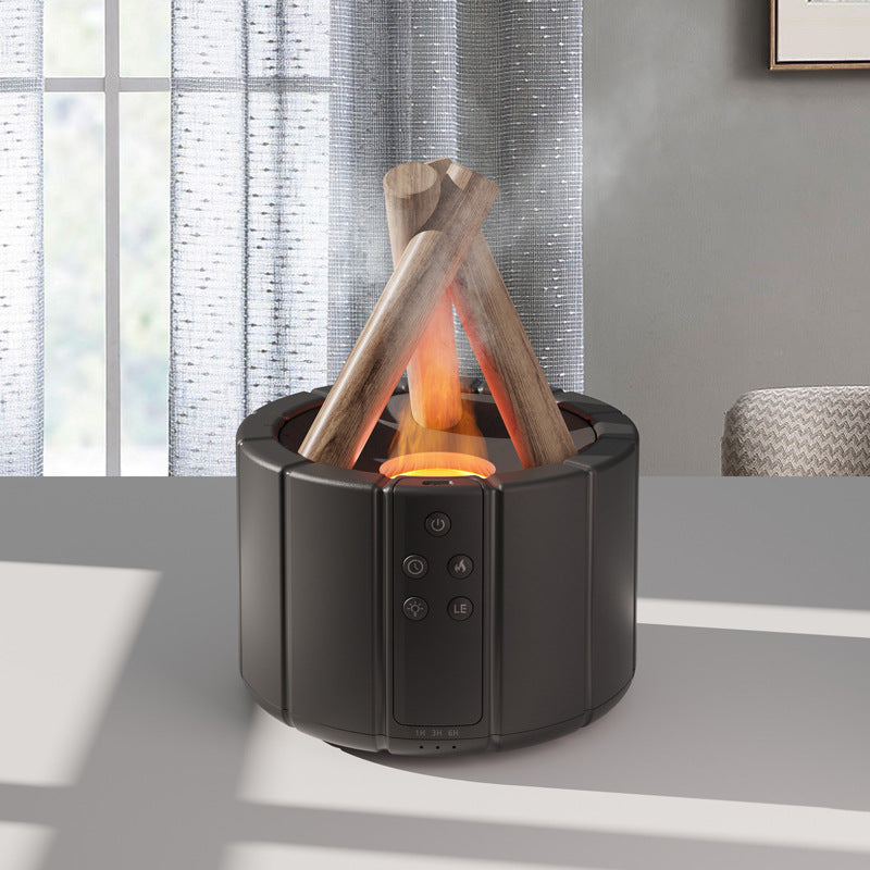 Flame Effect Aroma Diffuser – LED Humidifier for Home & Office