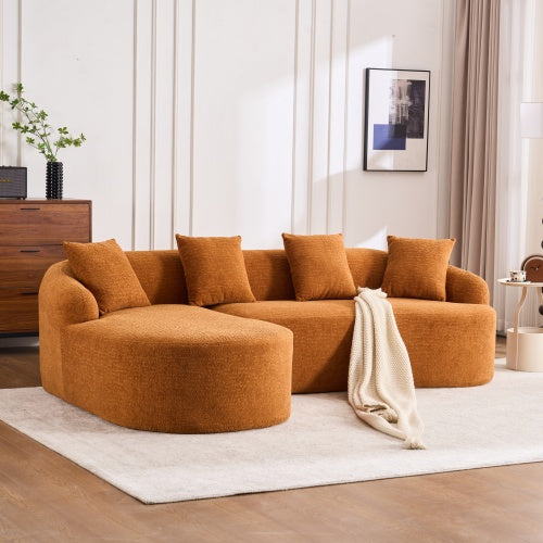Minimalist 3-Seater Sofa with Chaise