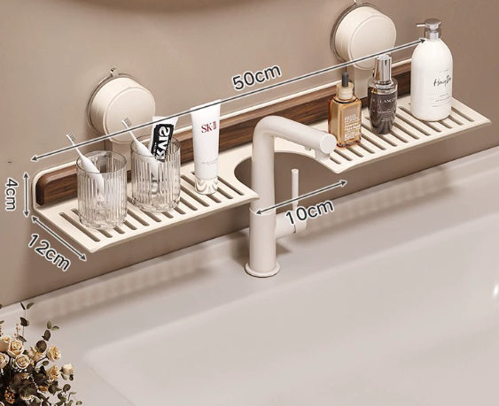 Drill-Free Wall-Mounted Bathroom Rack