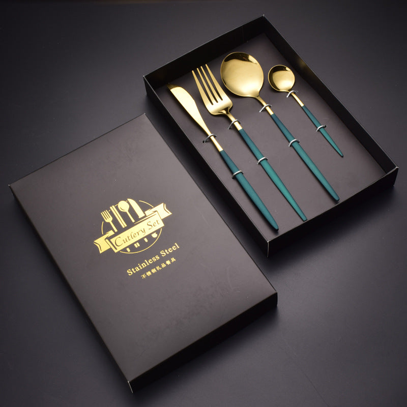 Minimalist Stainless Steel Tableware