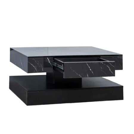 Modern LED Coffee Table with Storage Drawer – RGB Living Room Center Tab