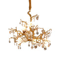 Copper Branch Chandelier Creative Crystal Chandelier