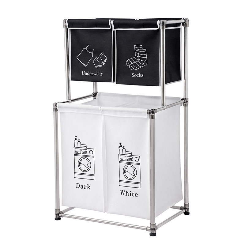 Simple Multi-layer Bathroom Storage Dirty Clothes Basket